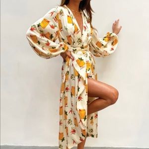 Beautiful wrap dress by ‘Never Fully Dressed’